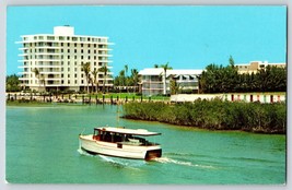 Postcard Cruising The Intracoastal Waterway At Tequesta, Florida - £3.53 GBP