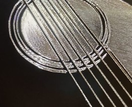 Engraved Guitar Custom Name Diamond Etched Car Tag Vanity Aluminum License Plate - £15.65 GBP