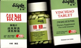 120 Tablets/Box Natural Herb for Cold Season (YIN QIAO JIE DU PIAN) - $12.82