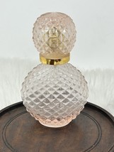 Vintage 70’s Pink Clear Hobnail Glass Refillable Spray-On Bottle 5” - $30.99