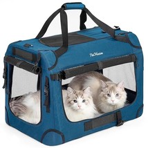 Extra Large Cat Carrier for 2 Cats, Collapsible Soft Sided Pet XL Crate ... - $106.46 CAD