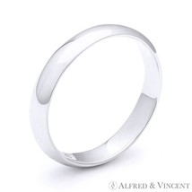 3mm Plain Dome Wedding Band in Plain Solid 925 Sterling Silver - Men&#39;s /... - $18.73 CAD+