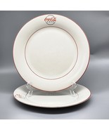 Gibson COCA COLA CAFE DINER Pat Red Trim Logo Rim Verge 10½&quot; Dinner Plat... - $743.25 MXN
