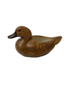 Vintage Ceramic Duck Planter Pottery Brown Handmade  Mid Century - $291.09 MXN