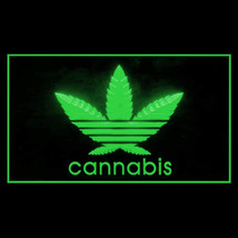 220026B Cannabis Marijuana High Life Drug Weed Hemp Focus Showing LED Light Sign - £17.37 GBP