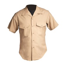USMC Marine Corp Creighton Dress Charlie Short Sleeve Tan Shirts 16.5 16 1/2 - £12.73 GBP
