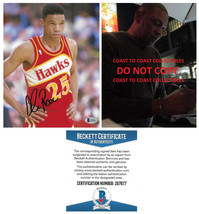Doc Rivers signed Atlanta Hawks basketball 8x10 photo proof Beckett COA auto - £63.30 GBP