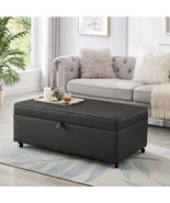 Large Modern Modular Sectional Sofa Ottoman with Storage &amp; Wheels - €270,49 EUR