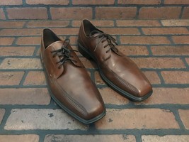 Ecco Derby Oxfords Lightweight Brown Leather Size 11.5 (45) - £42.86 GBP