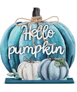 Fall Decoration Wooden Fall Hello Pumpkin Sign Autumn Pumpkin Table Deco... - $268.28 MXN