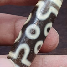 7 sky Eyes Unique Pattern totem Tibetan Old Agate Dzi Bead Amulet Pendant - €60,63 EUR