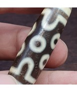 7 sky Eyes Unique Pattern totem Tibetan Old Agate Dzi Bead Amulet Pendant - $70.38