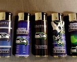 Seattle Seahawks Football LogoTheme Set of 5 Cigarette Lighters  - £12.39 GBP