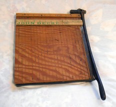 Vintage Kodak #4 R.O.C. guillotine paper cutter John Deere ruler at top - $39.99