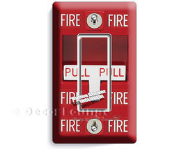 Fire alarm pull down design single GFCI light switch cover wall plate bo... - €10,35 EUR