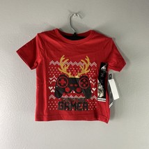 NWT ADTN Boy’s T-Shirt Short Sleeve Christmas Gamer Red Size 5T - £5.90 GBP