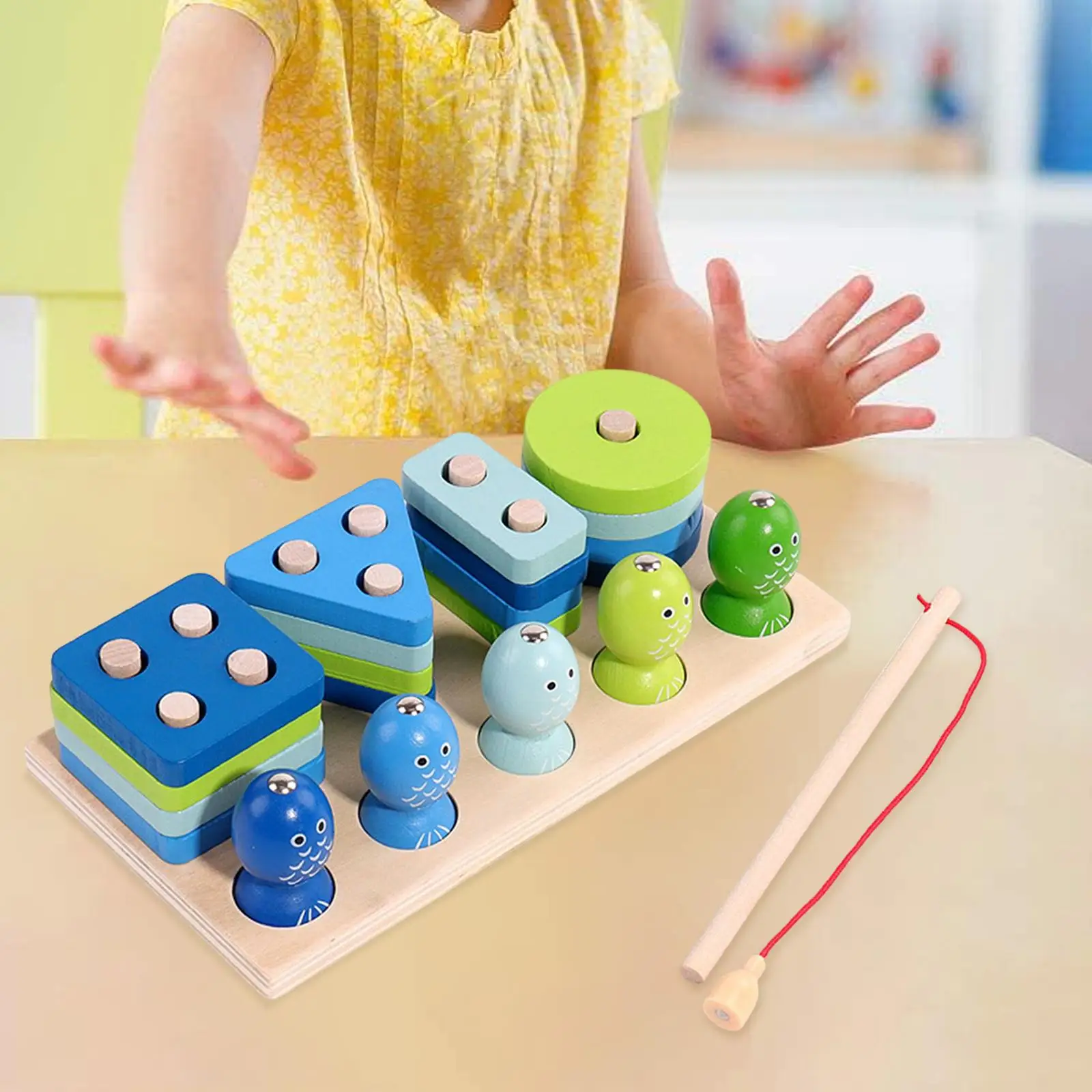 Fishing Toys Activity Outdoor Matching Toy Puzzle Game Parent Child Interactive - £14.06 GBP