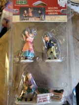 Vintage Lemax 1999 Selling Christmas Greens Set of 3 Figures New in Package - D4 - £21.76 GBP