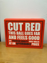 Factory NEW Cut Red Lonomer Golf Balls - 24 Pack, White - £19.98 GBP