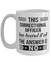 Coffee Mug for Correctional Officer - 15 oz Funny Tea Cup For Office  - £13.76 GBP