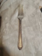 Vintage Holmes &amp; Edwards Silver Plate Inlaid Dinner Fork 7.25&quot; - £6.84 GBP