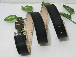Michael Kors Black Genuine Leather Luxury Men&#39;s Belt Buckle Size 40 Brand New - £26.54 GBP