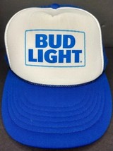 Bud Light Vintage Rare &quot;Cobra&quot; Brand  Blue Trucker Mesh Snapback Hat Cap... - $9.79