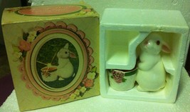 Vintage Avon 1980 Bunny Bright Candle Holder -EASTER Decor Original Box - Brazil - £7.77 GBP