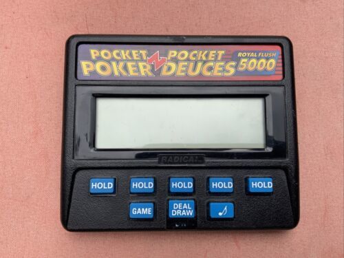 Radica Pocket Poker and Pocket Deuces Game Royal Flush 5000 Model 1314 - $9.89