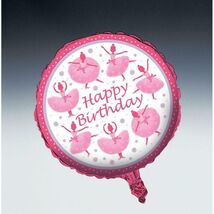 Ballerina TuTu Happy Birthday Balloon - $1.99