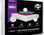 Queen Size Mattress Encasement Bed Bug Proof, Cover 9-12&quot; Deep, 3M Scotc... - $51.93