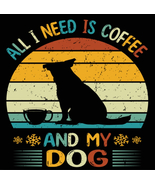 All I Need Is Coffee And My Dog.All On A 3&quot; Square Metal Refrigerator Ma... - £5.78 GBP