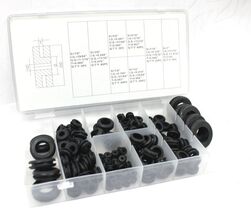 180pc Rubber Grommet Assortment Set Firewall Wiring Electrical Wiring Ga... - $9.29