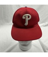 OC Sports Men Strapback Cap Red Embroidered Philadelphia Phillies One Size  - £9.34 GBP