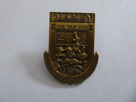 Disney Trading Brooches 3196 DLR - Classic Brass Shield / Crest (Fab 5)-... - $28.03