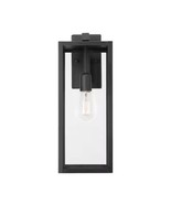 Hampton Bay Hurley 12&quot; Matte Black Hardwired Outdoor Wall Lantern Sconce... - $41.00 CAD