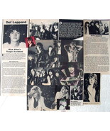 DEF LEPPARD ~ 18 Color and B&amp;W Clippings, Articles, Centerfold from 1983... - $10.07