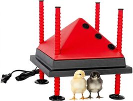 Adjustable 10x10 Chick Heating Plate with Anti-Roost Cone - Safe &amp; Effic... - $116.77