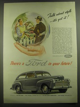 1946 Ford Cars Ad - Talk about style - it&#39;s got it! - £14.72 GBP
