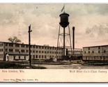 Wolf River Company Chair Factory New London Wisconsin WI 1908 DB Postcar... - $5.89