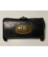 NEW JERSEY, NJNG, WATERVLIET ARSENAL, MODEL 1874, CARTRIDGE BOX, 2nd PAT... - $185.00