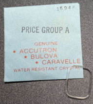 Genuine NEW Bulova Caravelle Ladies Watch Crystal Part# 1694 / 1694F - $18.80
