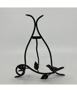 Black Metal Book/Picture Easel Bird Perched Cottage Core Country Decor C... - $21.02 CAD