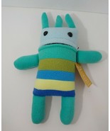 Mr. Sogs Creatures plush doll monster green blue yellow stripes  - £15.77 GBP