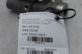 Brake Master Cylinder Fits 98-03 LEGACY 75701 image 2