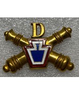 CIRCA 1910, PENNSYLVANIA, NGP, D BATTERY, ARTILLERY, CAP BADGE, ENLISTED - $653.32 MXN