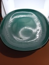 Vintage Haeger Platter 293 Made In USA Green Ribbed Large Oval 15 X11.5 ... - £25.89 GBP