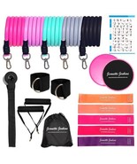 Jeanette Jenkins 18pcs Resistance Band Kit  Bands with Handles Up to ove... - $533.86 MXN