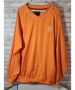 Men XL Foot Joy Long Sleeve Orange Pullover Windbreaker Springfield Golf CC - $532.91 MXN