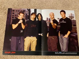 Simple Plan teen magazine poster clipping J-14 clasp hands vintage pictu... - $4.00